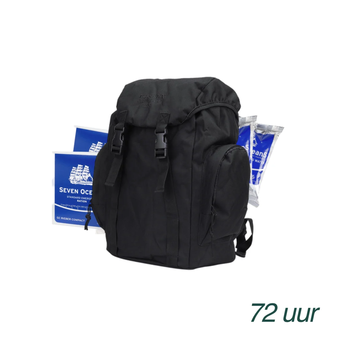 Compleet noodpakket 72 uur met water, voedselrantsoen en noodradio